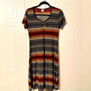 Women’s A-line midi dress ; casual